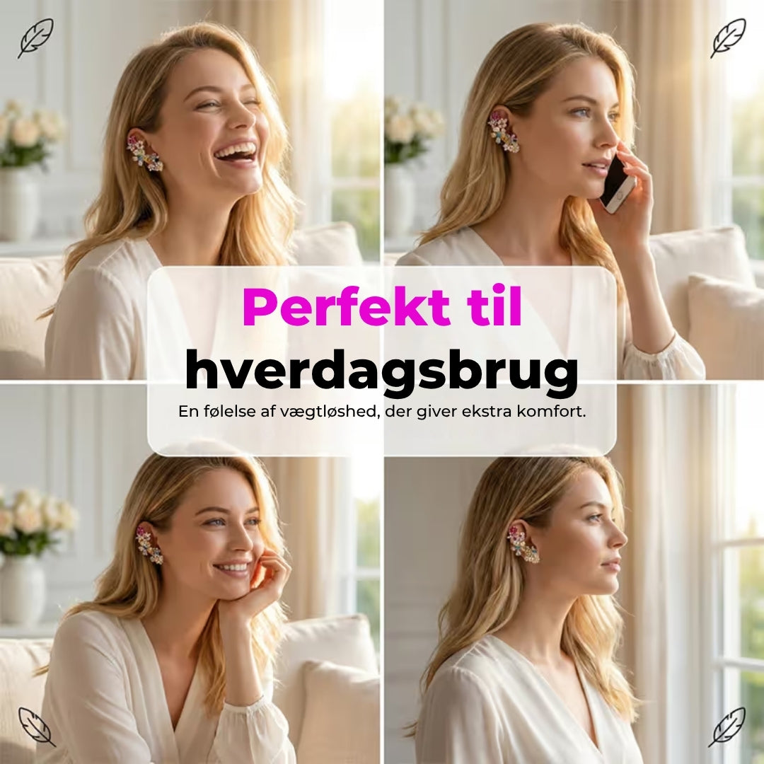 Blomsterformede øreringe – 2 stk.