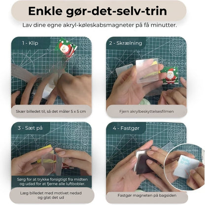 Enkle gør-det-selv-fotomagneter (10 stk.)