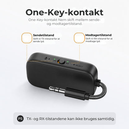 Bluetooth-lydadapter, sender/modtager