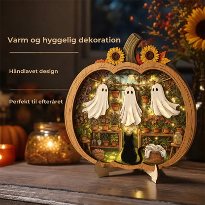 Halloween-græskar i træ