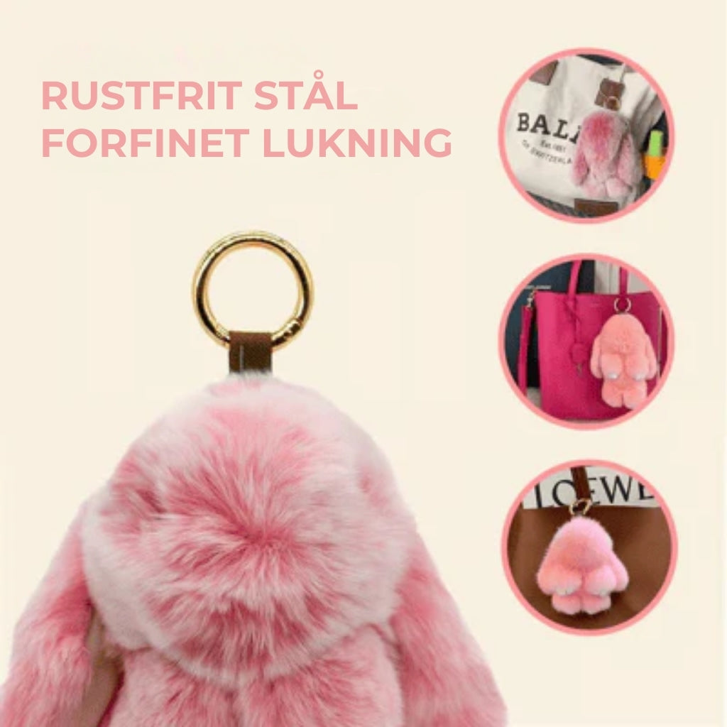Håndlavede, bløde pompon-kaniner
