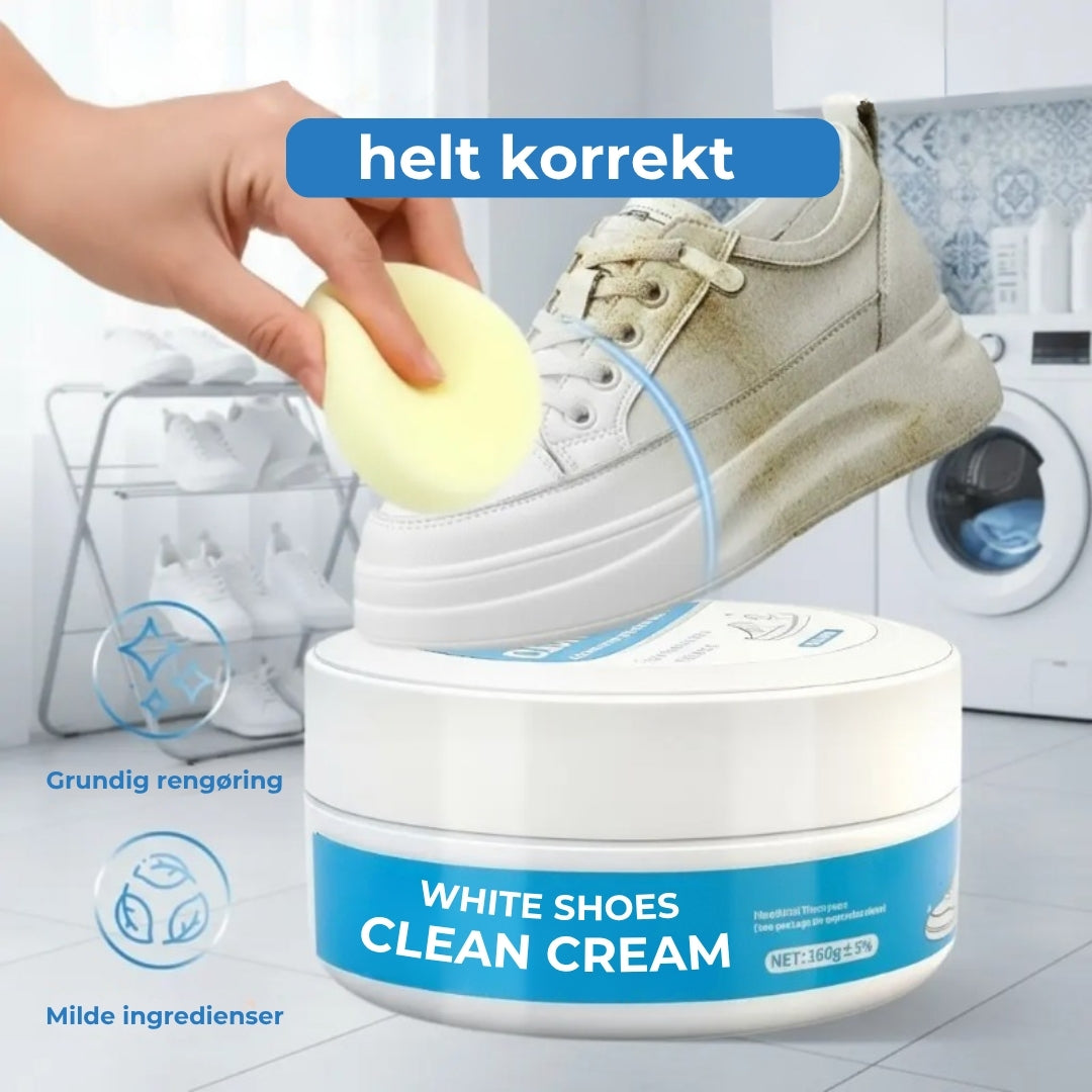 Rengøringscreme til hvide sko
