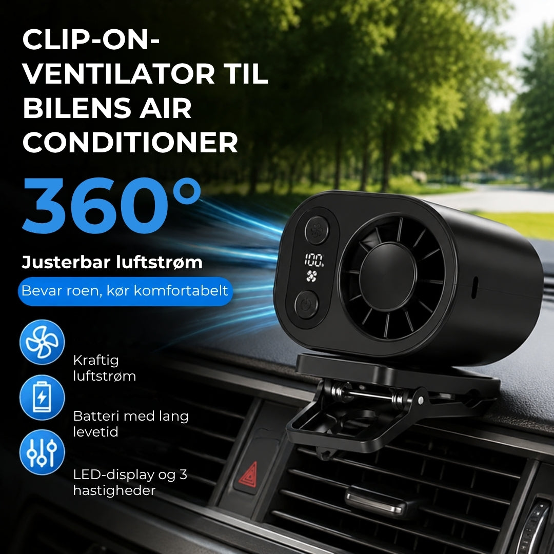 Clip-on-ventilator