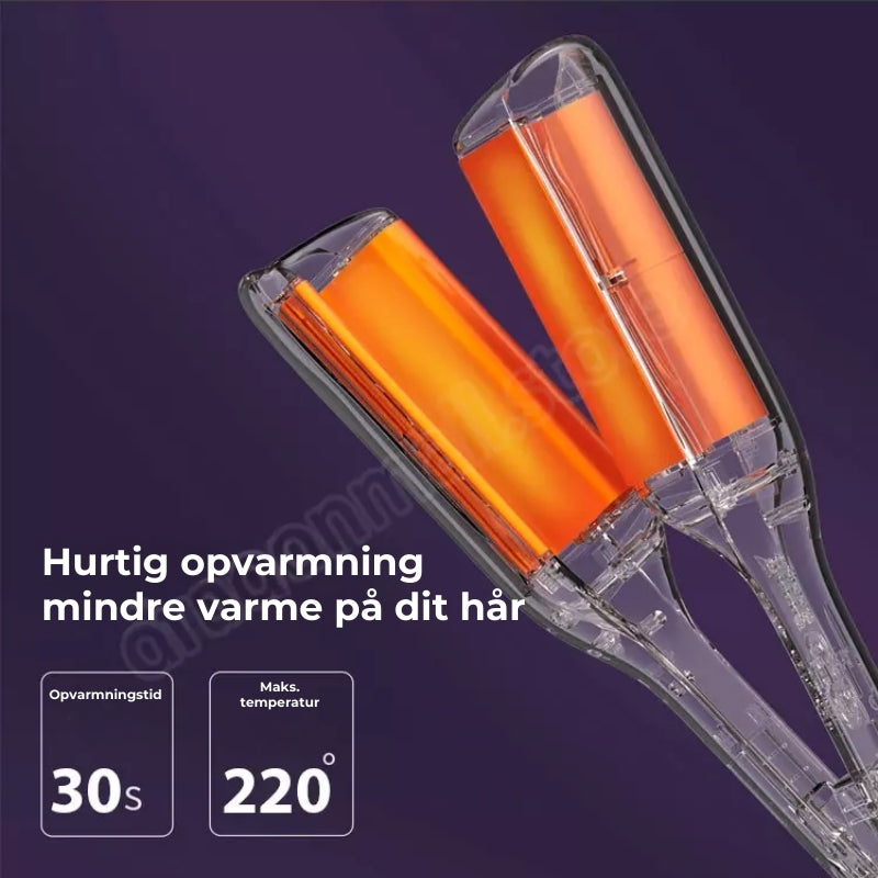 Opvarmet krøllejern