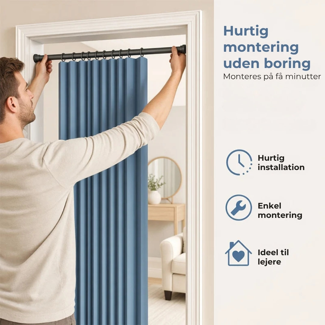 Dørforhæng uden boring