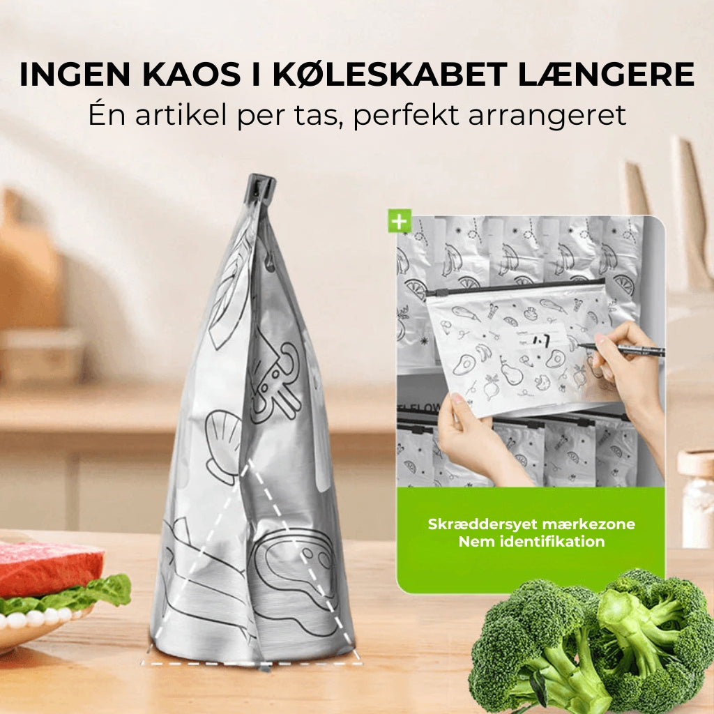 [30 stk.] Genanvendelige aluminiumsfolie-poser