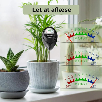 Batterifri jordfugtighedsmåler
