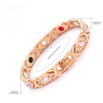 Rosaguld magnetarmbånd
