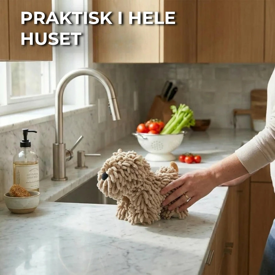 Sødt hunde mikrofiberhåndklæde