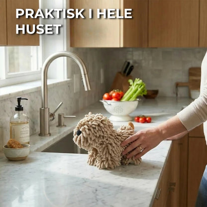 Sødt hunde mikrofiberhåndklæde