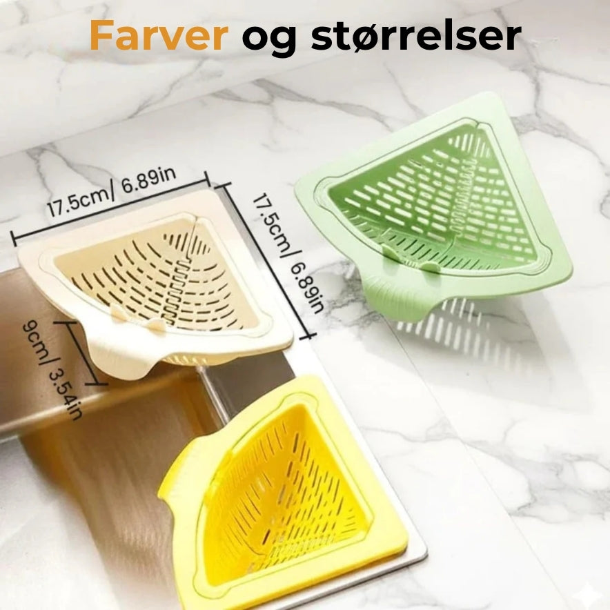 Magnetisk hjørnesigte til vasken