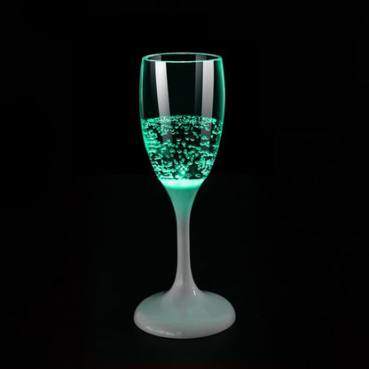 LED-belyste glas til vin og champagne