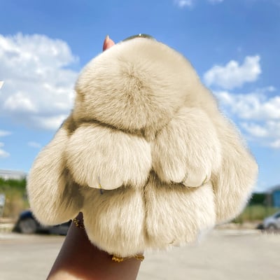Håndlavede, bløde pompon-kaniner