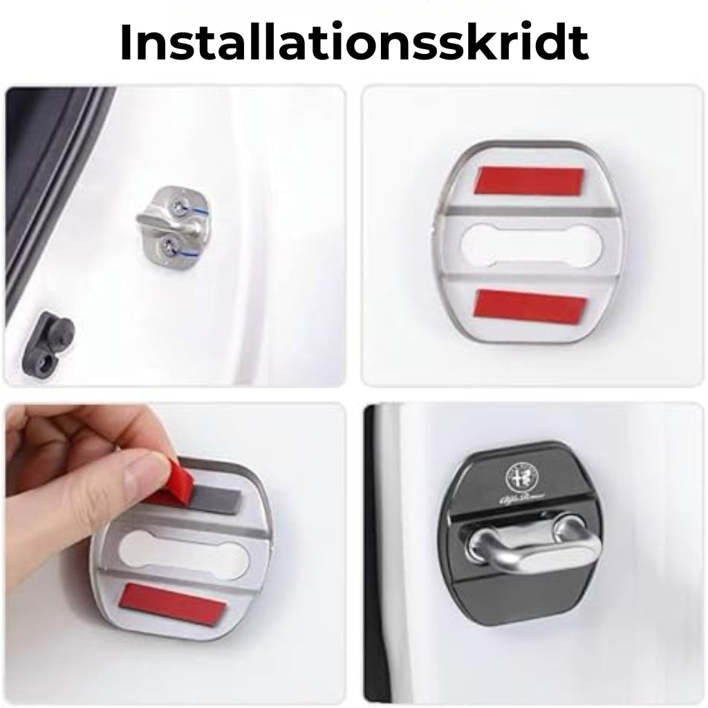 📣 Metalbeskyttelse til bildørlåse (4 stk.)
