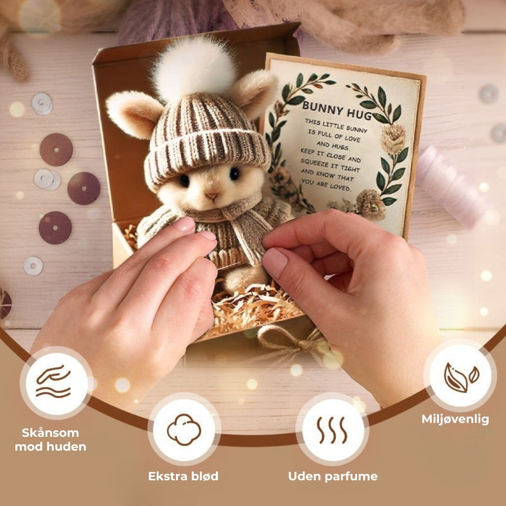 🐇 Påsketilbud på håndlavede mini-kaninbamser
