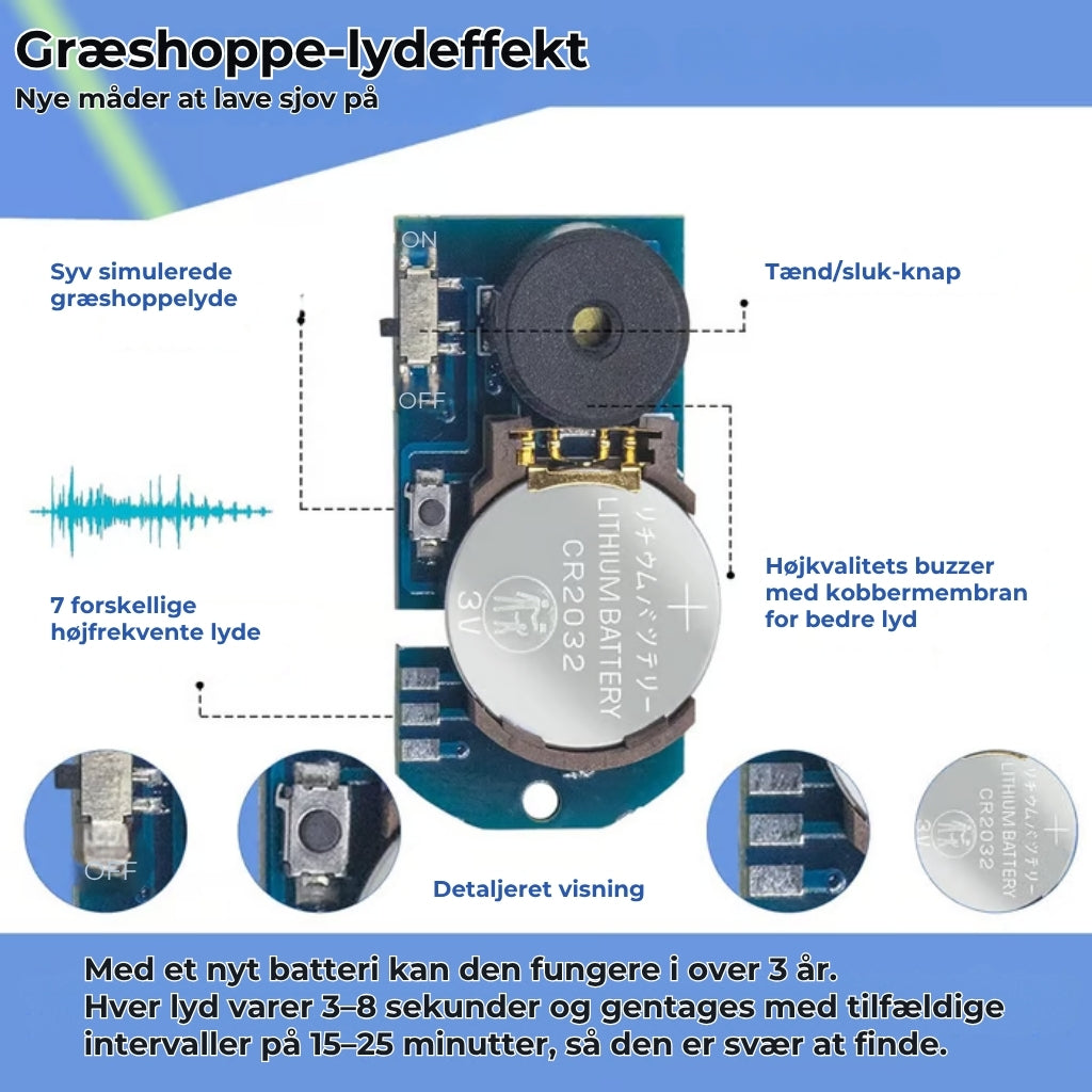 Græshoppe-lydapparat