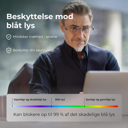 Multifokale læsebriller med adaptiv farvetoning