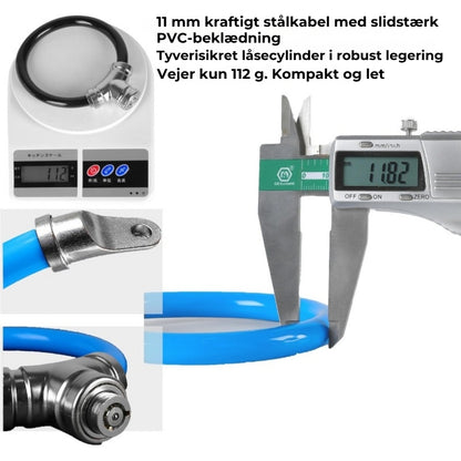 Fleksibel kabellås med sammenkoblingsfunktion