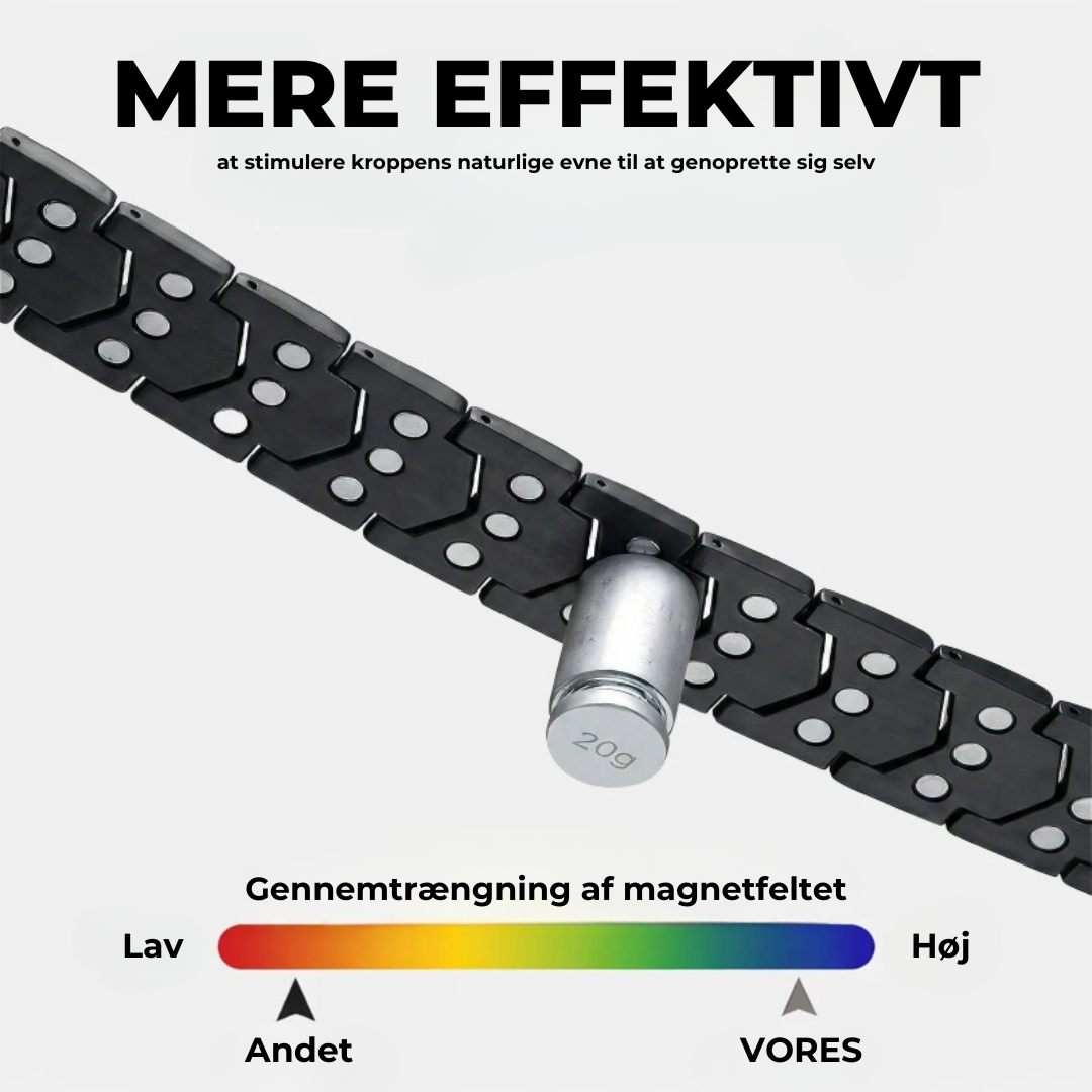 Metalarmbånd til magnetterapi