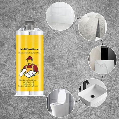 Multifunktionelt reparationssæt til revner i fliser og sten