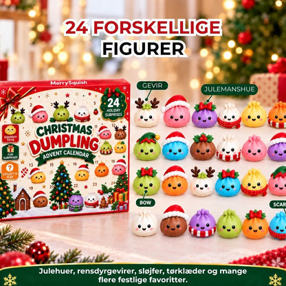 Squishy Dumpling-julekalender med 24 bløde squishies