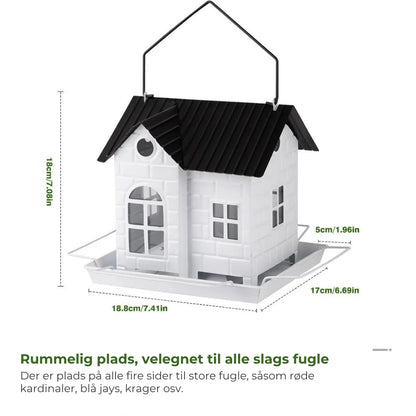 🕊️ Solcelledrevet fuglehus – automatisk belysning