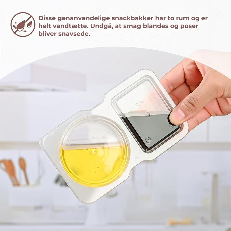 Genanvendelig snackbakke