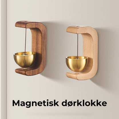 Magnetisk vindklokke-dørklokke af træ