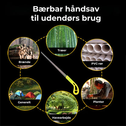 Bærbar håndsav til udendørs brug