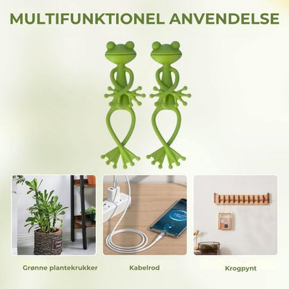 Sød, elegant frø-planteholder (5 stk.)
