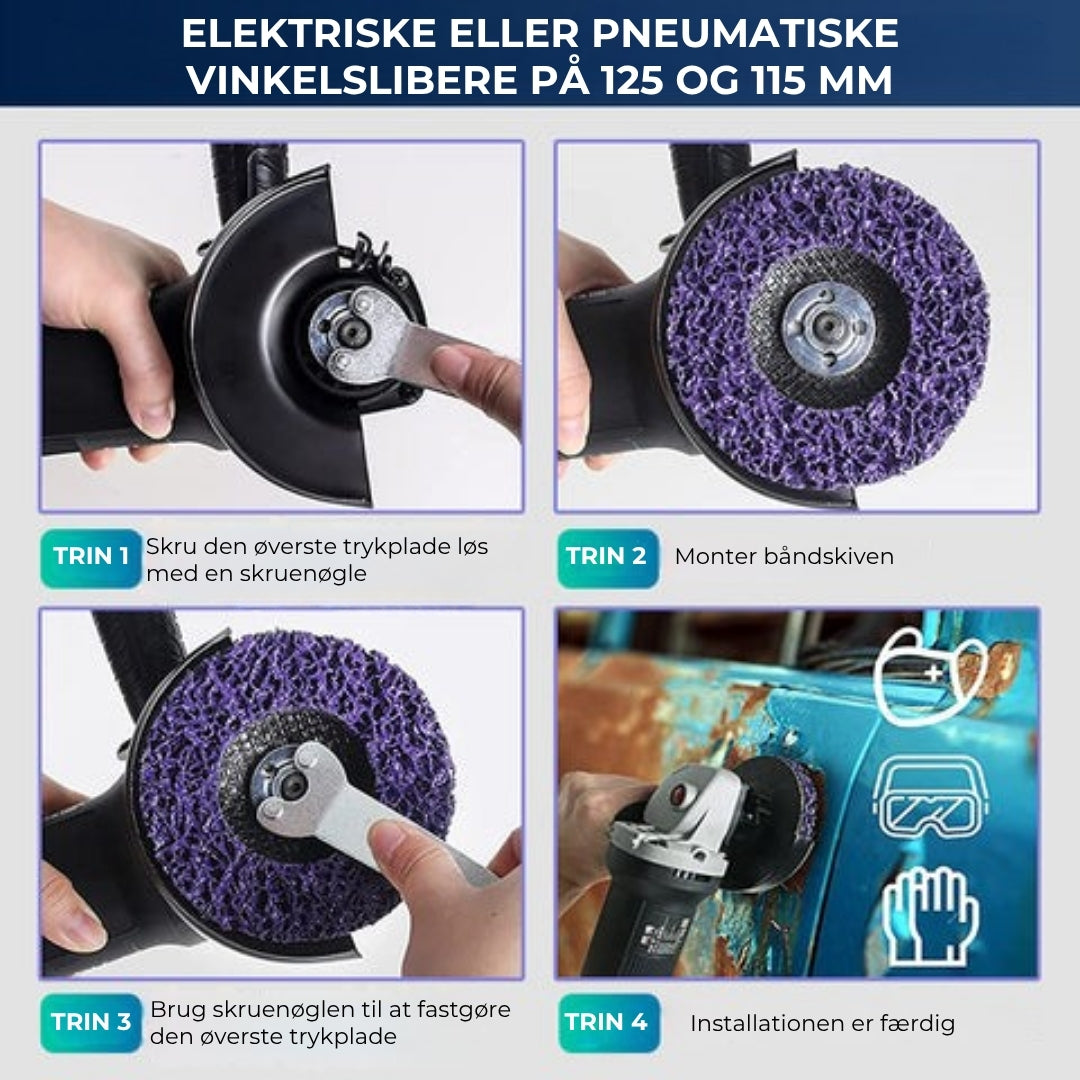 Multifunktionel diamantslibeskive