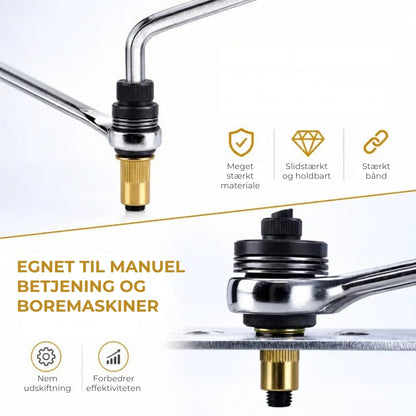 Adaptersæt til skruemøtrikker til boremaskiner og manuel betjening (M3-M8)