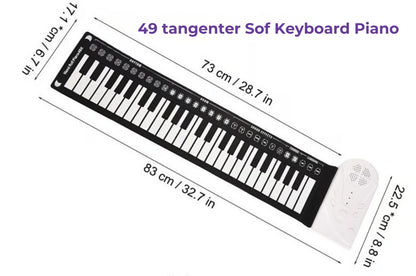 Oprulleligt, bærbart klaver