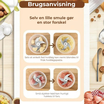 Bærbar mini-fødevarehakker