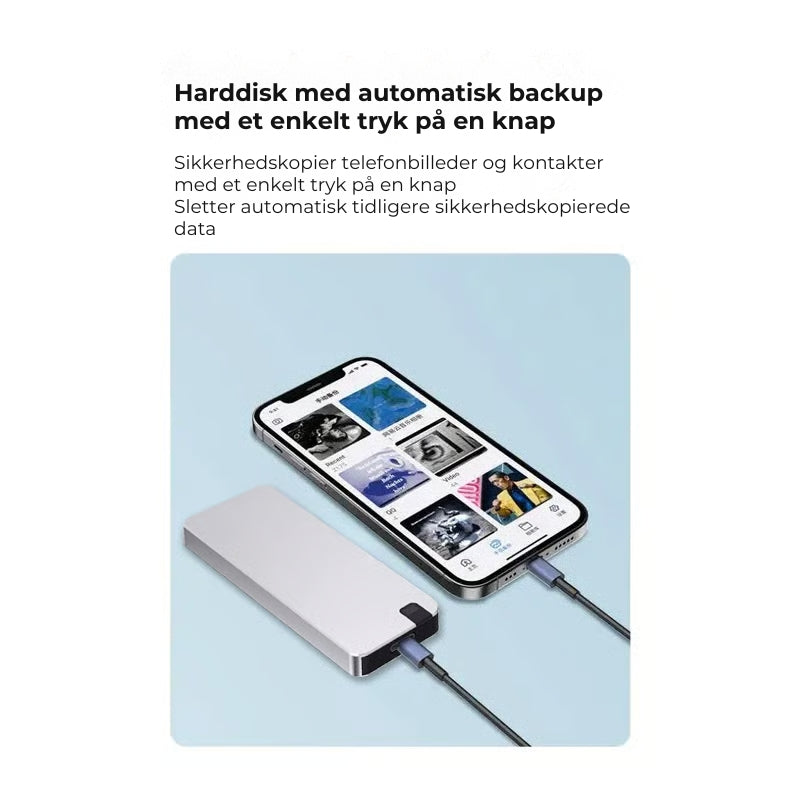 Ekstern højhastighedsopbevaring via USB 3.0