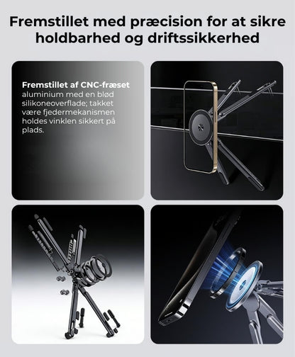 3-i-1 sammenklappelig magnetisk elektronikholder