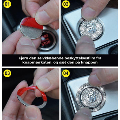 Krystalring til bilens startknap