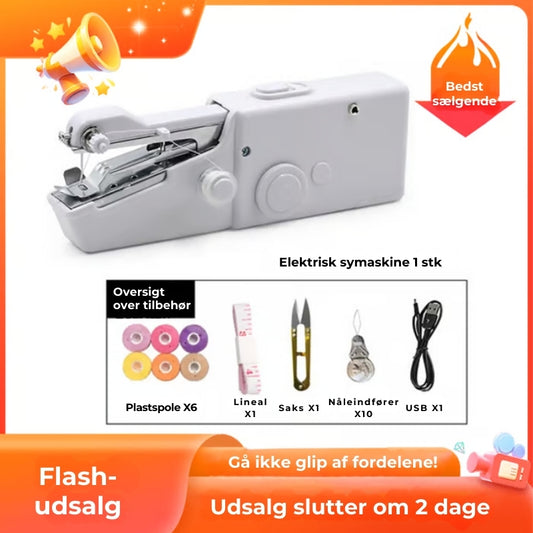 Bærbar kompakt symaskine