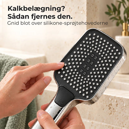 Højtryksbrusehoved med 4 indstillinger