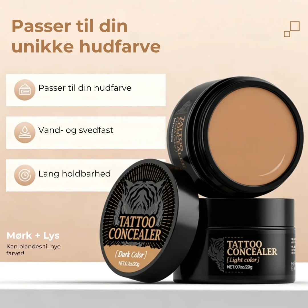 Vandfast concealer til ar og tatoveringer