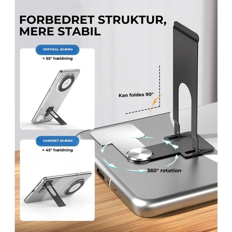 Ultratynd, roterbar telefonholder