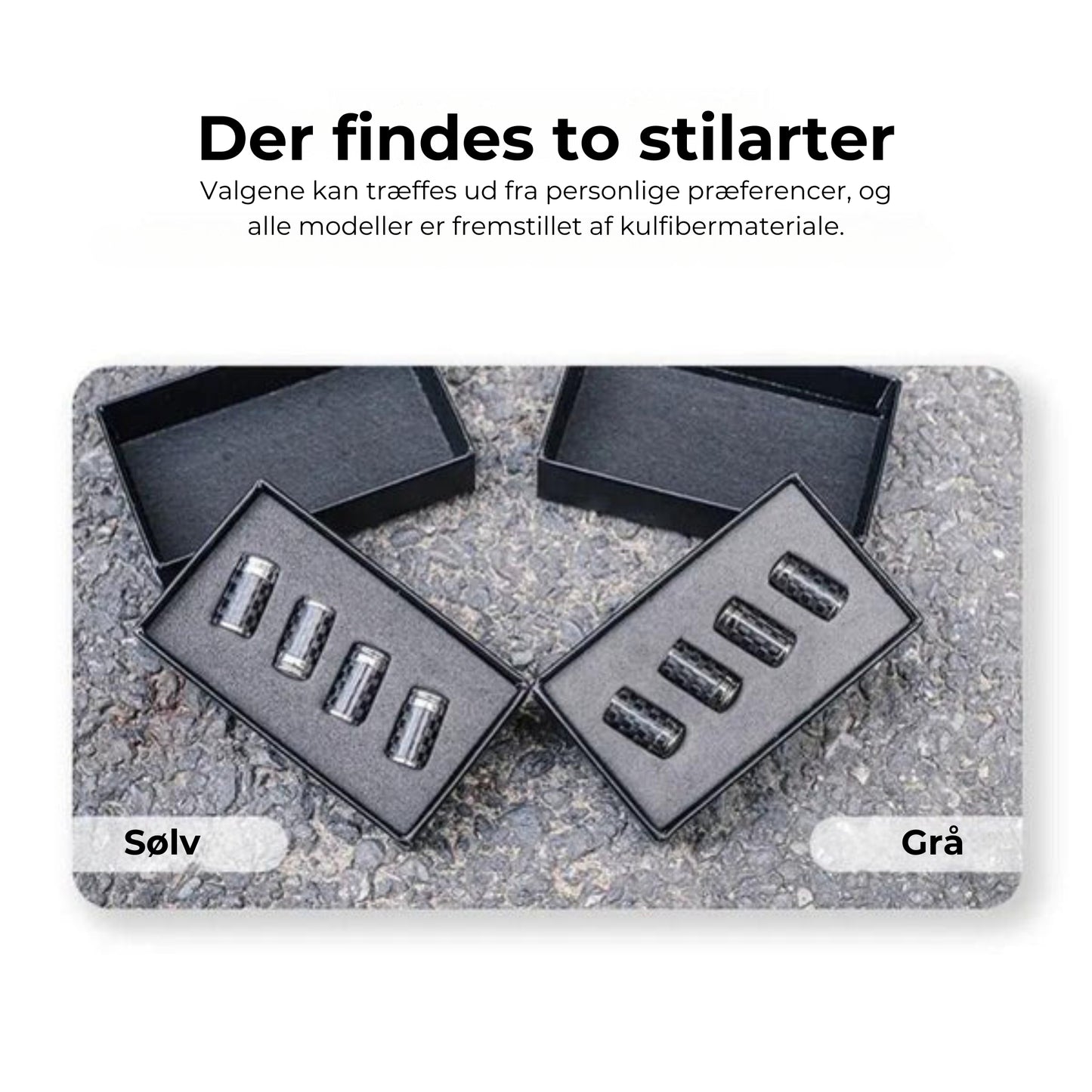 Ventilhætter i kulfiber til dæk – lækagesikkert hjulbeskyttelsessæt