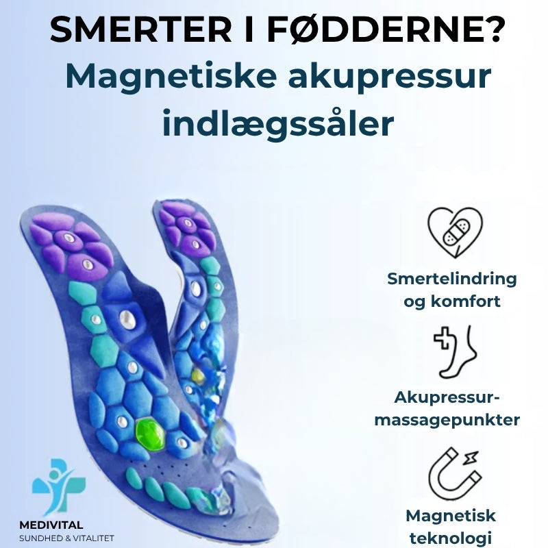 Medivital™ Magnetiske Akupressur Indlægssåler