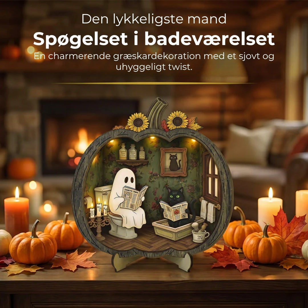 Halloween-græskar i træ