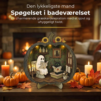 Halloween-græskar i træ