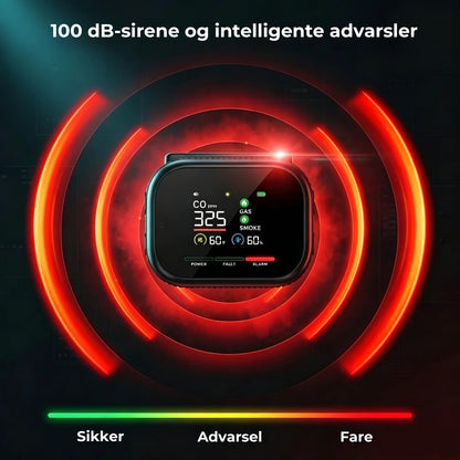 6-i-1 smart sikkerhedsdetektor – op til 12 gasser, der kan detekteres