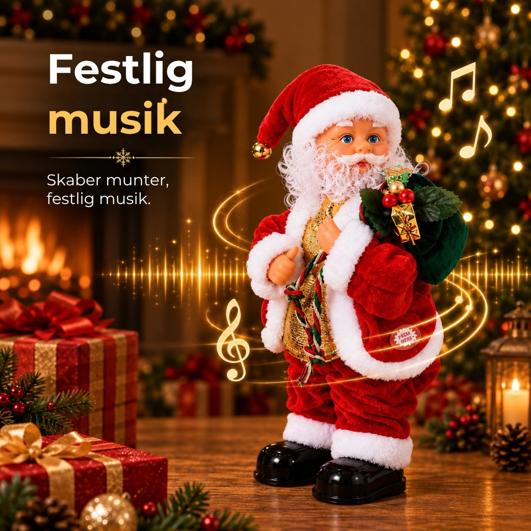 Dansende julemand med musik