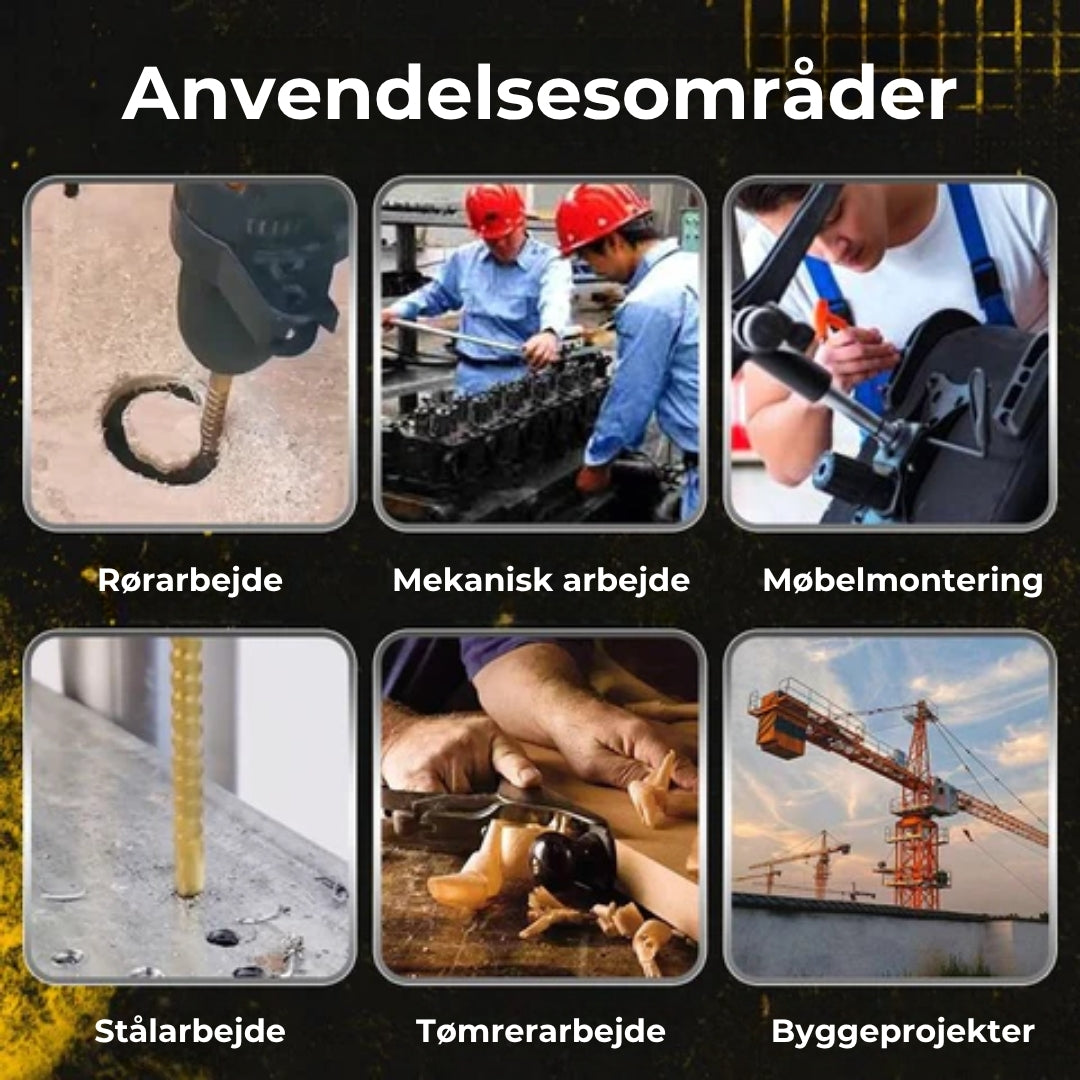 ⚙️Sæt med spiralbor – HSS, titaniumbelagt og egnet til mange forskellige materialer