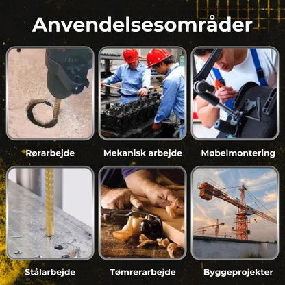⚙️Sæt med spiralbor – HSS, titaniumbelagt og egnet til mange forskellige materialer