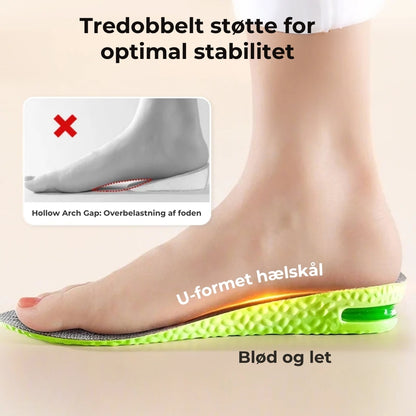Indlægssåler med luftpude og ekstra højde – 1 par